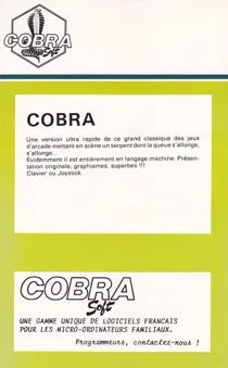 Cobra (F) (1985) [Cobra Soft] box cover back